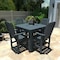 Highwood Usa Lehigh 5pc Square Counter Height Outdoor Patio Furniture Dining Set AD-CNL44-FBE - alternate 2